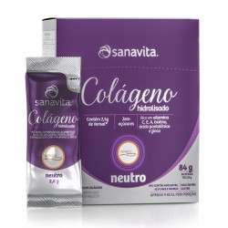 Colágeno hidrolisado Neutro  c/ 30 saches Sanavita